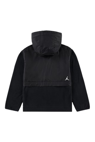 Veste polaire à capuche - Noir