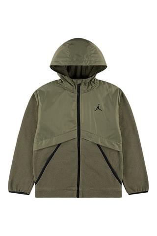 Veste polaire à capuche - Kaki