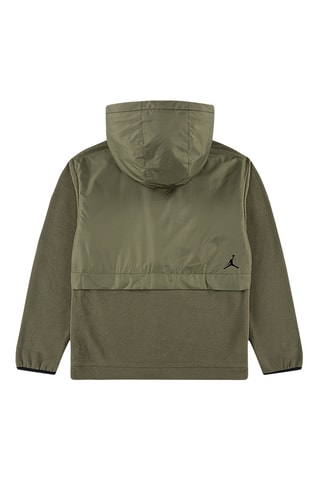 Veste polaire à capuche - Kaki