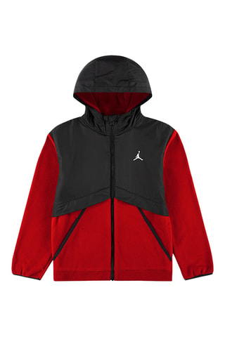 Veste polaire à capuche - Rouge
