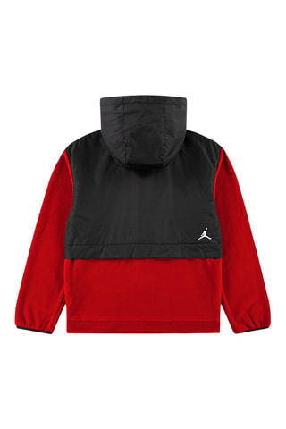 Veste polaire à capuche - Rouge