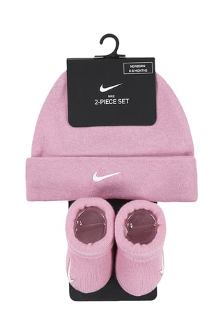 Bonnet et chaussons Simple Swoosh - Nike - Rose