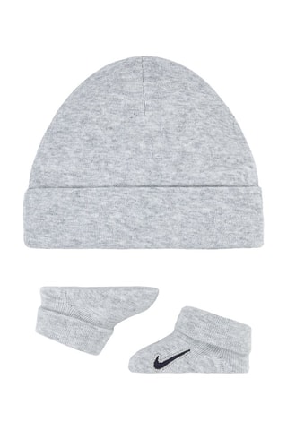 Bonnet et chaussons Simple Swoosh - Nike - Noir et gris