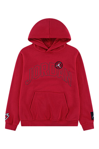 Sweat polaire à capuche - Rouge