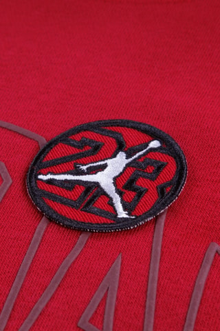 Sweat polaire à capuche - Rouge