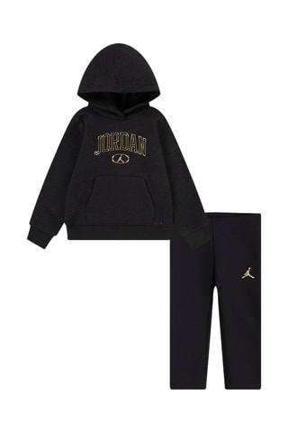 Sweat à capuche et legging - Noir