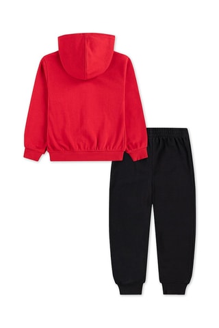 Sweat à capuche et pantalon - Noir et rouge - Noir
