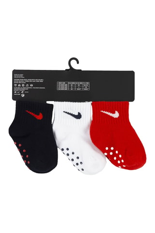 3 paires de chaussettes - Nike - Rouge