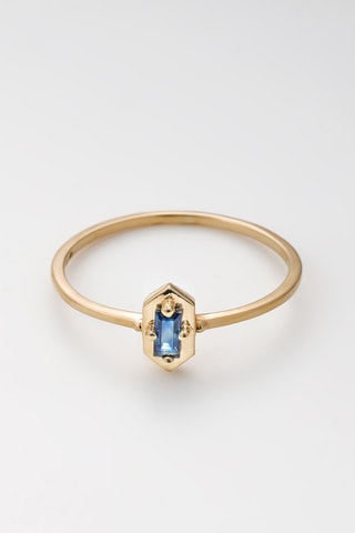 Anello Gayle - Oro giallo e zaffiro