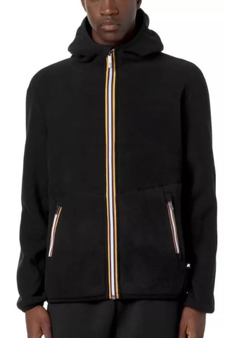 Veste réversible à capuche - Blanc, noir et jaune