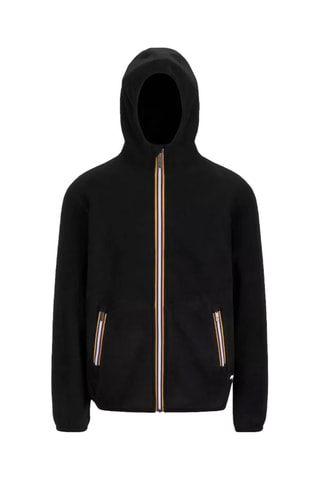 Veste réversible à capuche - Blanc, noir et jaune