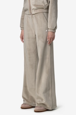 Pantalon en velours taille haute Jenny - Beige