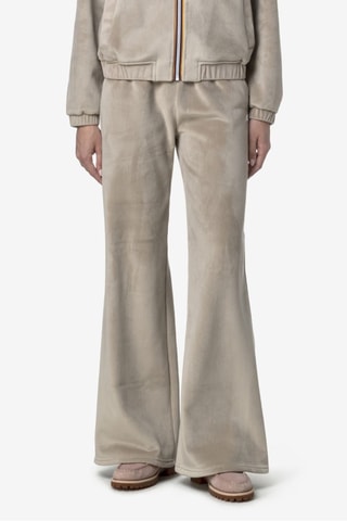 Pantalon en velours taille haute Jenny - Beige