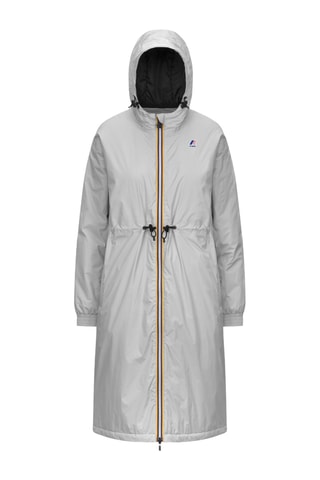Veste longue à capuche Delia Warm - Gris