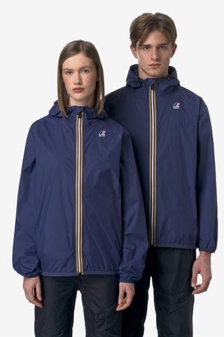Veste pliable à capuche Claude - Bleu