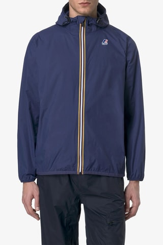 Veste pliable à capuche Claude - Bleu