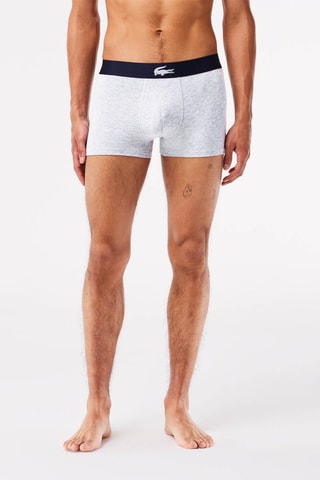 3 boxers - Bleu marine et gris clair chiné