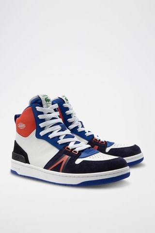 Baskets L001 Mid - Blanc et bleu marine