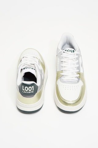 Baskets en cuir L001 - Ecru