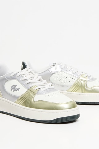 Baskets en cuir L001 - Ecru