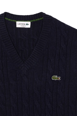 Pull sans manches en laine - Bleu marine