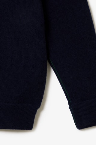 Pull en laine relaxed fit - Bleu marine