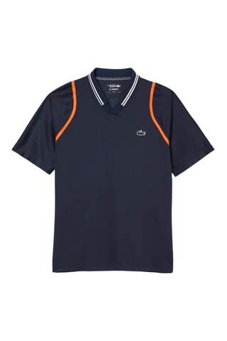 Polo slim fit ultra-dry Lacoste Tennis x Daniil Medvedev - Bleu marine