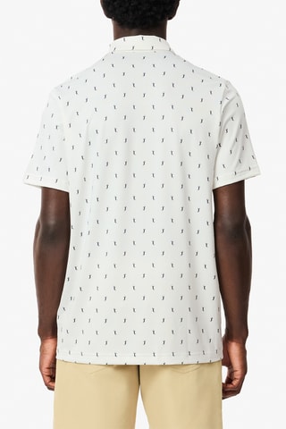 Polo regular de golf - Blanc et bleu marine