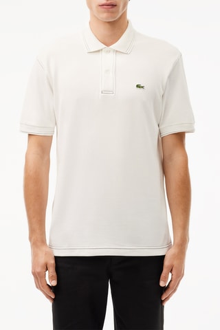 Polo classic fit en coton biologique - Blanc