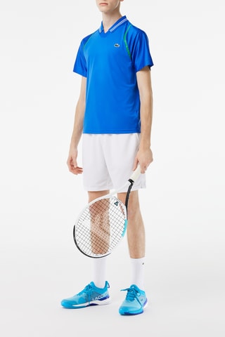 Polo slim fit ultra-dry Lacoste Tennis x Daniil Medvedev - Bleu