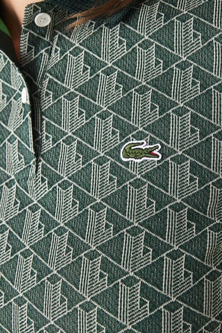 Polo regular - Vert et écru