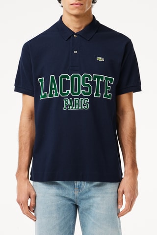 Polo classic fit en coton biologique - Bleu marine