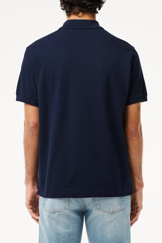Polo classic fit en coton biologique - Bleu marine