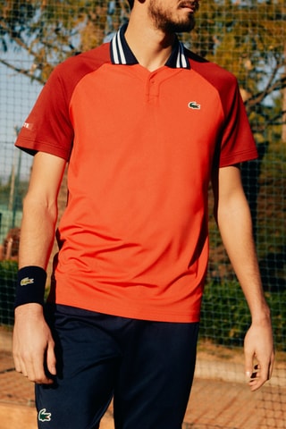 Polo slim ultra-dry x Daniil Medvedev de tennis - Rouge
