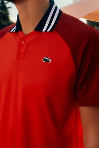 Polo slim ultra-dry x Daniil Medvedev de tennis - Rouge