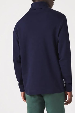 Sous-pull en coton biologique regular fit - Bleu marine