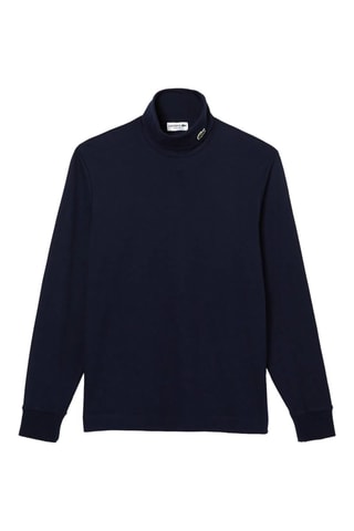 Sous-pull en coton biologique regular fit - Bleu marine