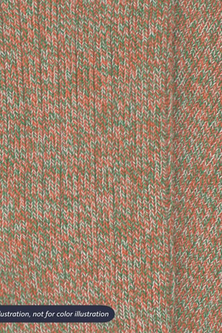 2 paires de chaussettes en coton biologique - Bleu marine chiné et orange chiné