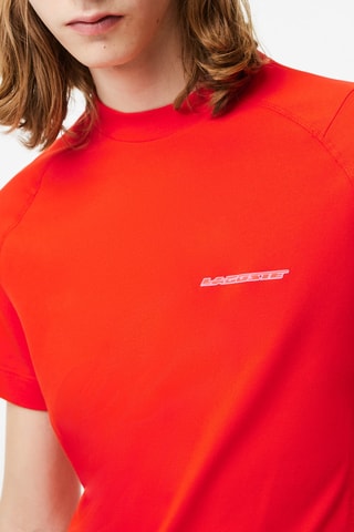 T-shirt slim fit en coton biologique - Rouge