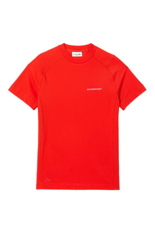 T-shirt slim fit en coton biologique - Rouge