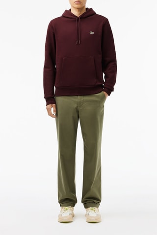 Sweat à capuche classic fit - Bordeaux