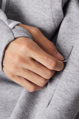Sweat en coton biologique classic fit - Gris chiné