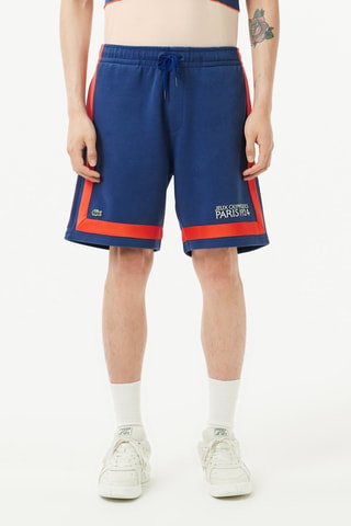 Short en coton biologique Jeux Olympiques 1924 - Bleu