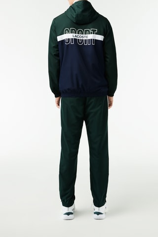 Veste à capuche et pantalon de tennis regular fit - Vert et bleu marine