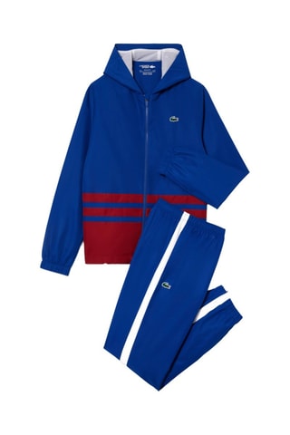 Veste à capuche et jogging regular de tennis - Bleu et rouge