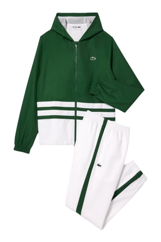 Veste à capuche et jogging regular de tennis - Vert et blanc