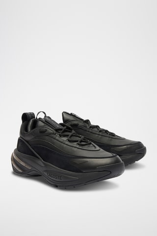 Baskets en cuir et nubuck Audyssor - Gris foncé