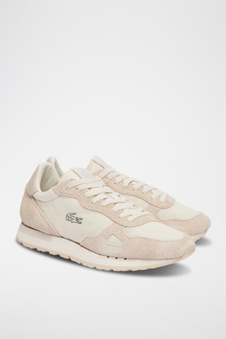 Baskets en cuir Partner 70s  - Ecru