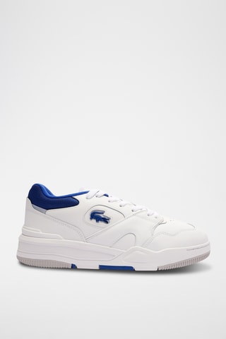 Baskets en cuir Lineshot  - Blanc et bleu roi