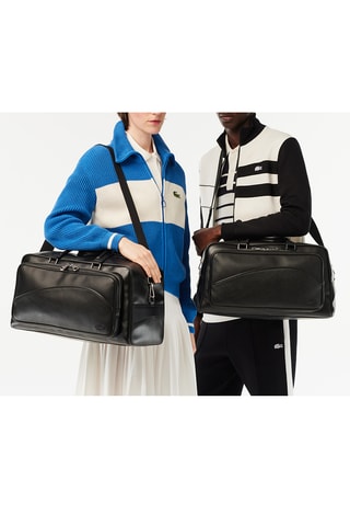 Sac bowling en cuir Angy - Noir
